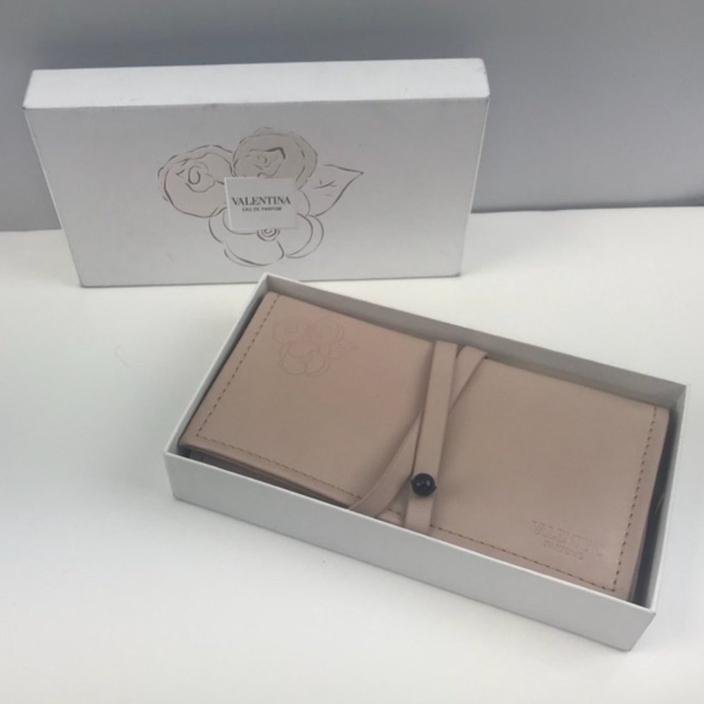Valentino nude pink perfumes pouch clutch NIB